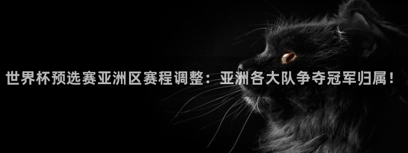 2026年足球世界杯赛程时间表：世界杯预选赛亚洲区赛程调整：亚洲各大队争夺冠军归属！
